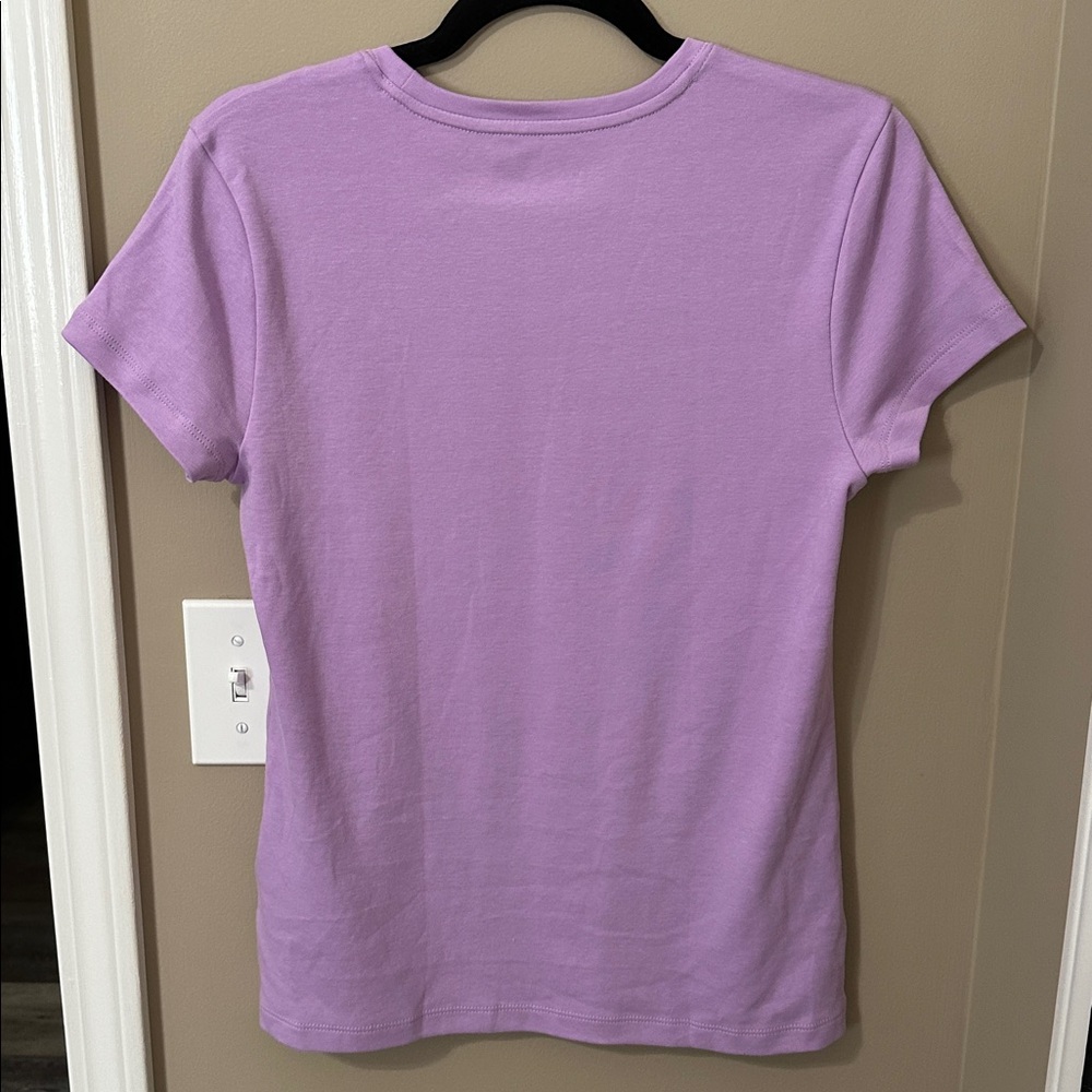 J.Crew Factory Essential Short-Sleeve Crewneck Tee in Bright Lilac - Picture 6 of 6